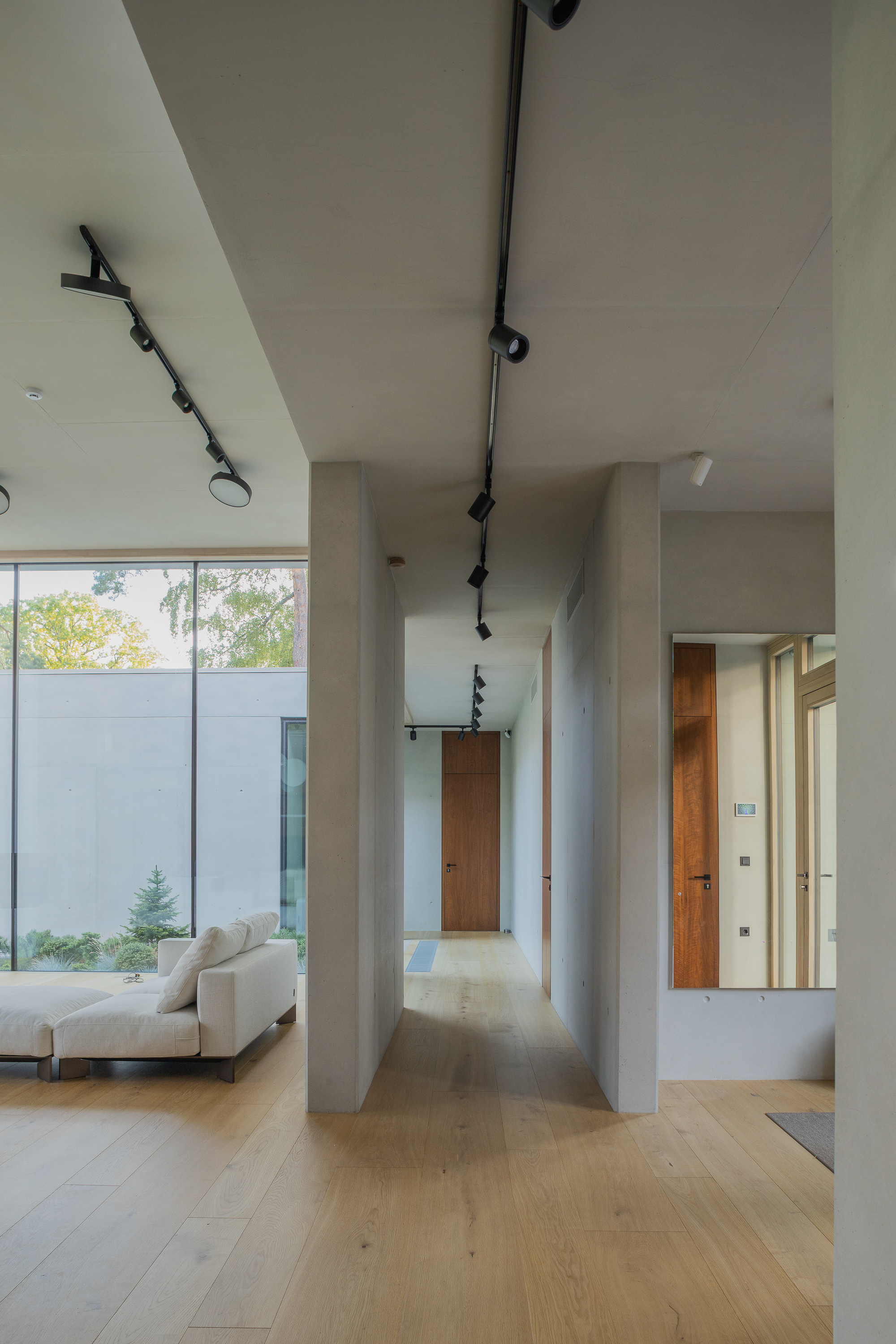 Interior parquet floor